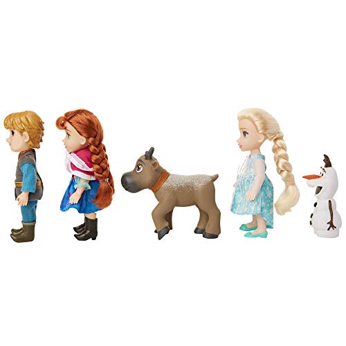 Disney Frozen Deluxe Petite Doll Gift Set - Includes Anna, Elsa, Kristoff, Sven and Olaf! Dolls are Approximately 6 inches Tall - Perfect for Any Frozen Fan!