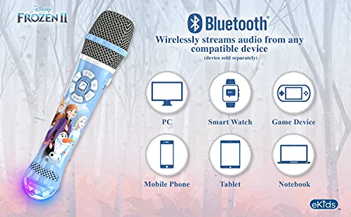 Frozen 2 Bluetooth Karaoke Microphone with LED