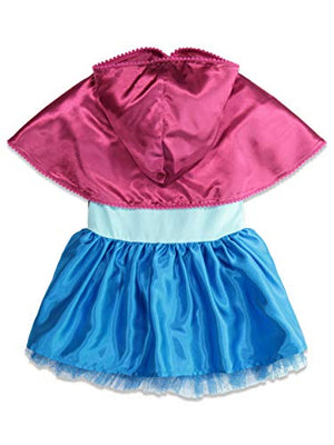 Disney Frozen Anna Toddler Girls Caped Costume Short Sleeve Dress 4T