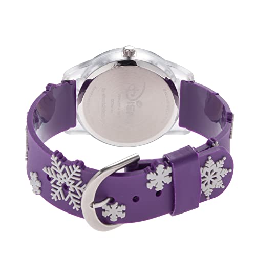 Disney Frozen Kids' Plastic Time Teacher Analog Quartz 3D Strap Watch