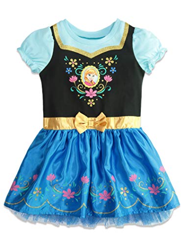 Disney Frozen Anna Toddler Girls Caped Costume Short Sleeve Dress 4T