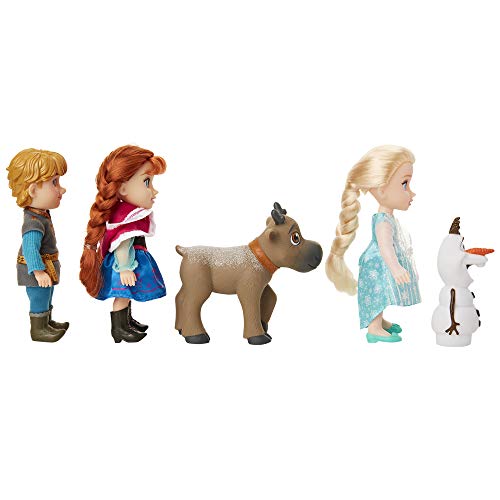 Disney Frozen Deluxe Petite Doll Gift Set - Includes Anna, Elsa, Kristoff, Sven and Olaf! Dolls are Approximately 6 inches Tall - Perfect for Any Frozen Fan!