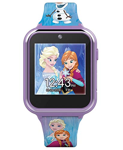 Disney Frozen Anna Elsa Turquoise Educational Touchscreen Smart Watch Toy for Girls, Boys, Toddlers - Selfie Cam, Learning Games, Alarm, Calculator, Pedometer & More