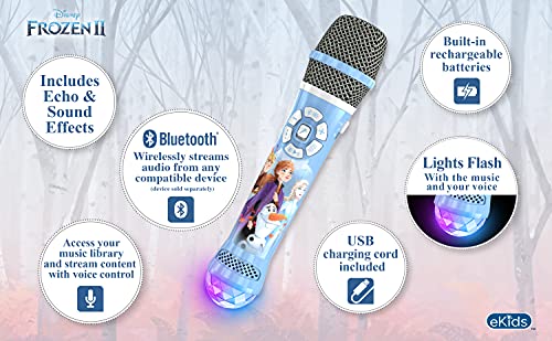 Frozen 2 Bluetooth Karaoke Microphone with LED