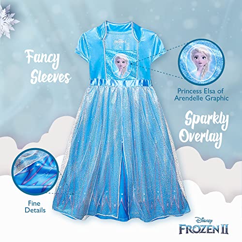 Disney Girls’ Little “Frozen” Fantasy Nightgown, Elsa - Frozen 2, 4T