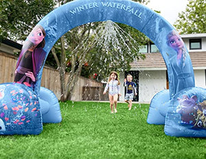 GoFloats Disney Frozen 2 Winter Waterfall Inflatable Arch Sprinkler