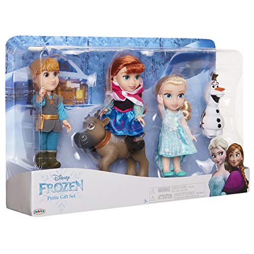 Disney Frozen Deluxe Petite Doll Gift Set - Includes Anna, Elsa, Kristoff, Sven and Olaf! Dolls are Approximately 6 inches Tall - Perfect for Any Frozen Fan!