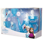 Disney Frozen Tea Set for Girls - 10 Piece Tea Party Set - Pretend Tea Time Play Kitchen Toy , Blue