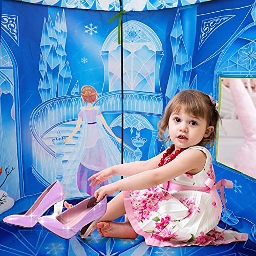 Hamdol Princess Play Tent, Frozen Toy for Girls, Ice Castle Kids Tent Indoor and Outdoor, Large Imaginative Playhouse 51" X 40" with Carrying Bag for 2 3 4 5 6 7 8 9 Years Old Girls Gift